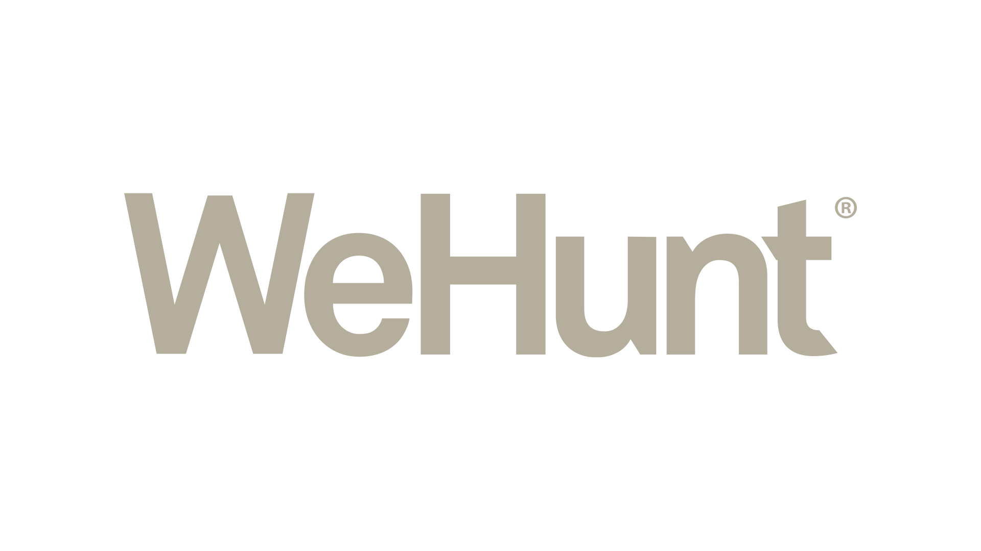 wehunt logo light beige